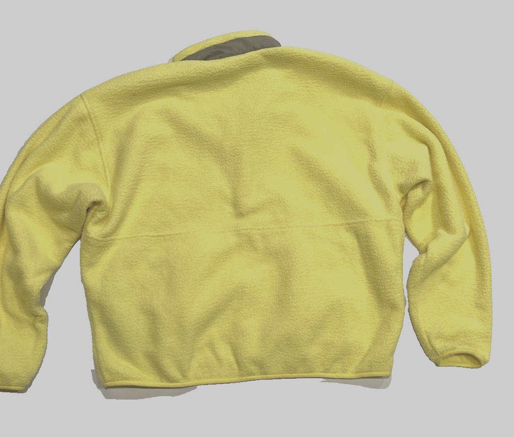 Marmot womens '94 Stand Collar Pullover Yellow Fleece - size XL
