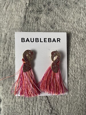 Baublebar Ohrringe rosa Flamingo Quaste 
