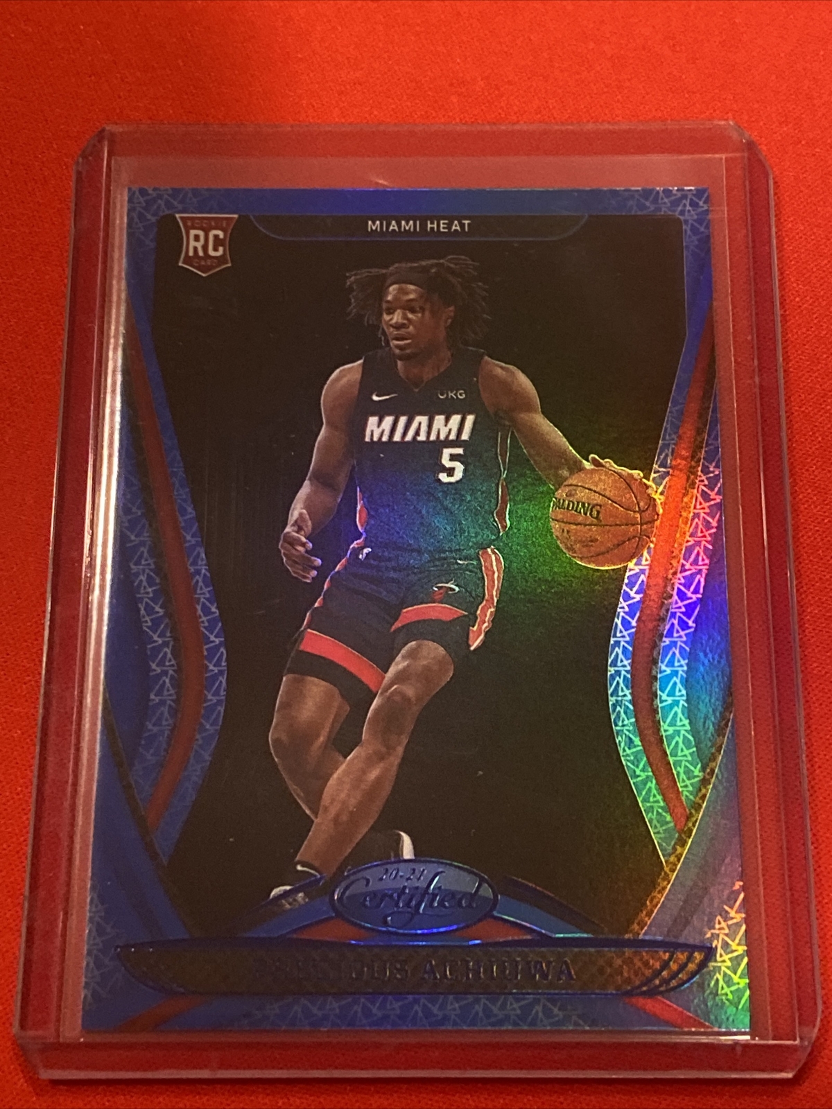 20-21 Certified Precious Achiuwa Rc #181 Mirror Blue Parallel Miami Heat