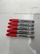 33002 New Super Sharpie Permanent Marker, Fine Point, Red. Multiple Available