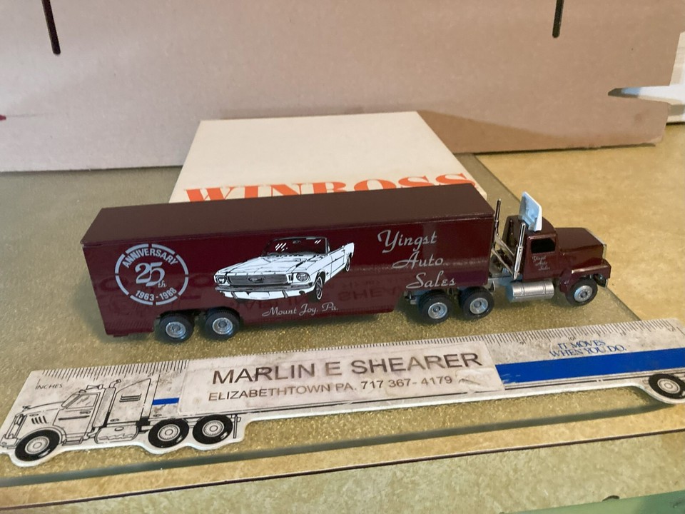 YINGST AUTO SALES 25 ANNIV 1988 mount joy pa. TRACTOR TRAILER WINROSS