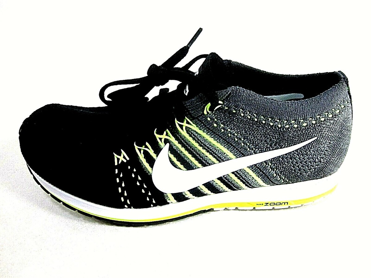 Nike Unisex Flyknit Streak Black/White/Grey Men's Size 4.5