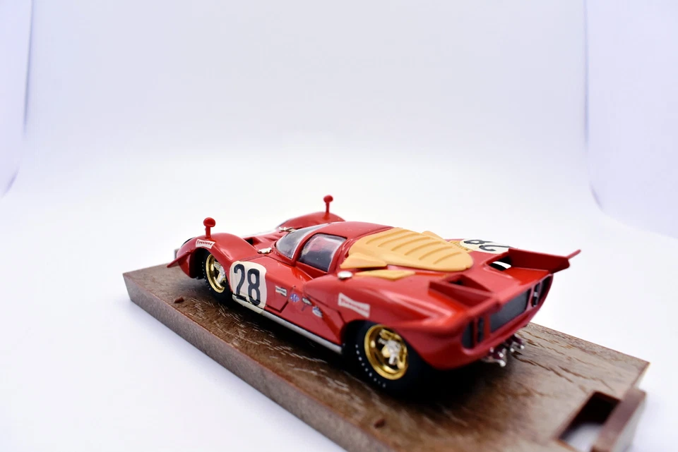 Modellino auto scala 1:43 Ferrari 512 S racing Brumm diecast modellismo statico - Immagine 4 di 4