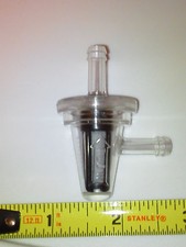 Fits Honda ATV DIRT BIKE CLEAR INLINE GAS Right Angle FUEL FILTER 1/4" 6mm 7mm
