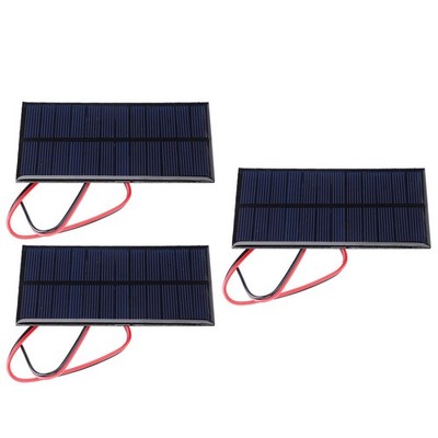 3 Stücke DC 6V 1W Solar Panel Zelle Power-Modul Polykristalline Silizium BA.