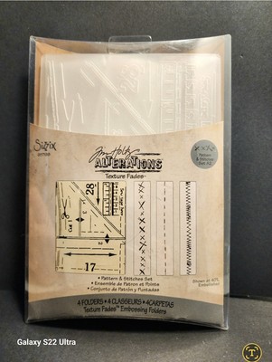 RARE TIM HOLTZ ALTERATIONS A2 TEXTURE FADES EMBOSSING PATTERN STITCHES #657198