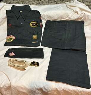 Air Explorers Boy Scout Uniforme Camicia Pantaloni Cappello Cintura Patch