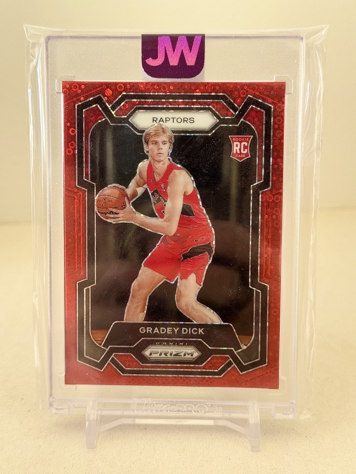 2023-24 Panini Prizm - Gradey Dick #134 Red Fast Break Prizm /100 (RC) ONE TOUCH