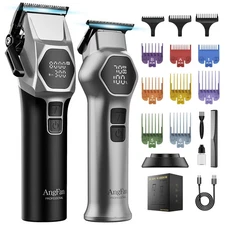 Professional Hair Clippers for Men - 8000RPM Brushless Motor & 440C Steel Bla...