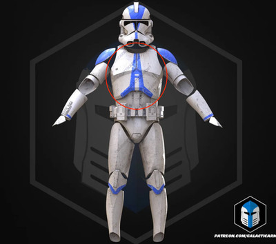 Clone Trooper Brustplatte Phase 2 Episode 3 | Chest Plate Star Wars 3D Cosplay