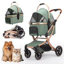 3 in 1 Pet Stroller for Small/Medium Dogs  Cats with Detachable Carrier, Sto...