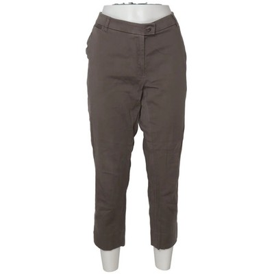 H&M, Chino, Größe: 44, Grau, Baumwolle/Elasthan, Einfarbig, Damen #AWp