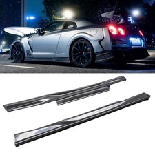 For Nissan Gt-r Gtr R35 2009-2016 Real Carbon Fiber Side Skirts Rocker Panel Lip For Nissan Gt-r Gtr R35 2009-2016 Real Carbon Fiber Side Skirts Rocker Panel Lip