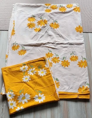 Wende-Bettwäsche Blumen geblümt KINDER JUGEND 135x200 Gäste EINZELBETT KNÖPFE - Bild 1 von 4