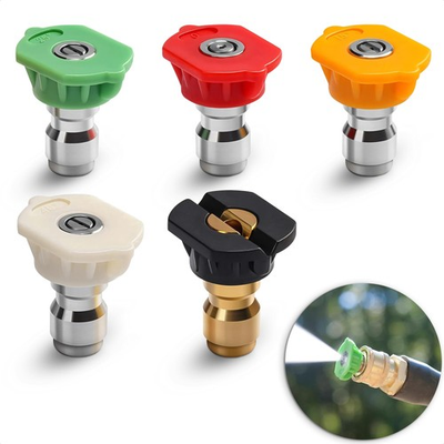 #ad 5PCS Pressure Washer Nozzle Tips – 1 4quot; Quick Connect 2700 3.0 Inches Black $8.83