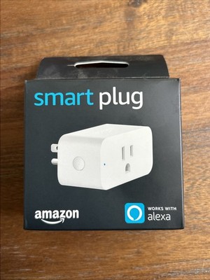 Amazon Smart Plug WiFi Outlet Works with Alexa Compact Single Socket White