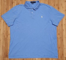 POLO RALPH LAUREN Classic Fit Short Sleeve Polo Shirt Men  s Size XL Blue Casual