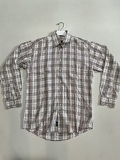 Vintage Burberry London Button Down Shirt Mens Plaid Nova Check Usa Size S