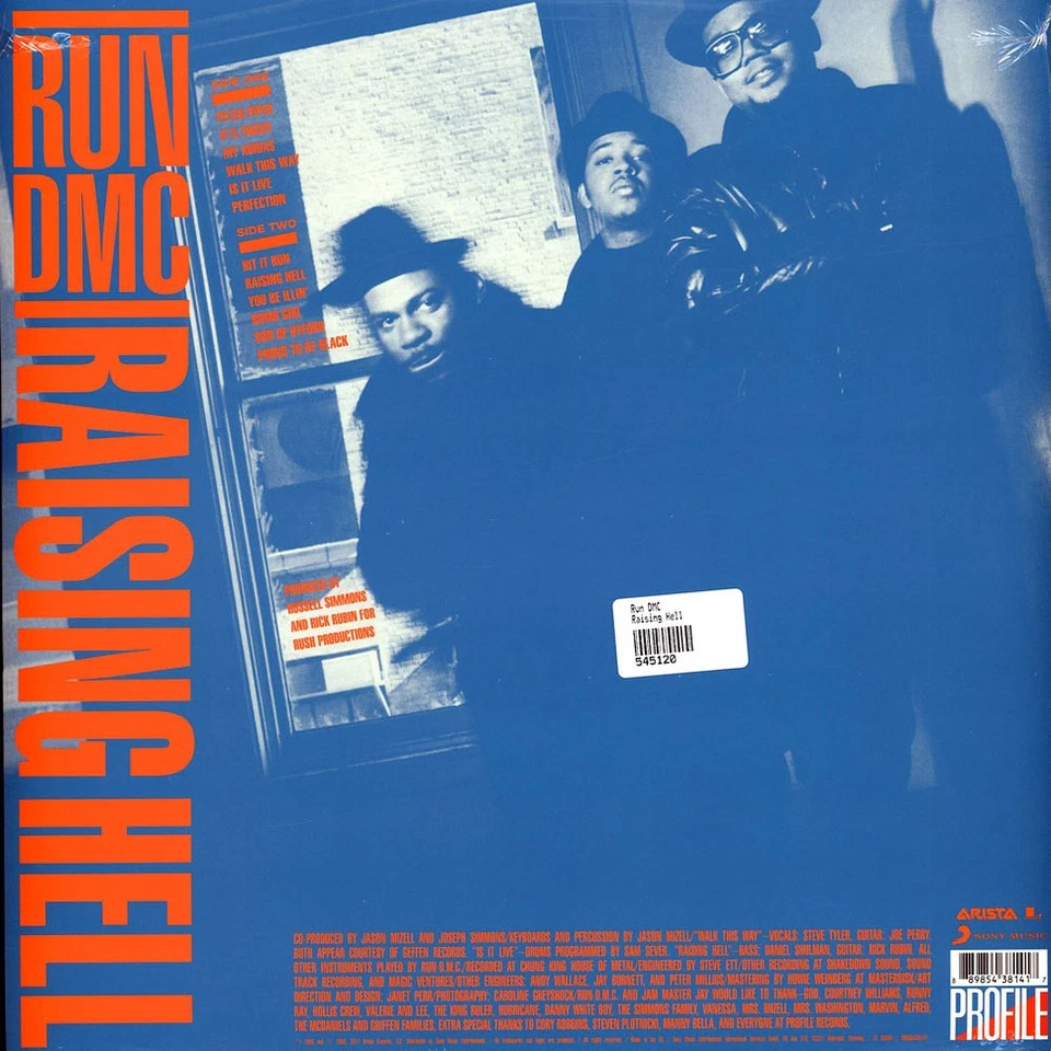 Run DMC - Raising Hell (Vinyl LP - 1986 - EU - Reissue) - Bild 2 von 2