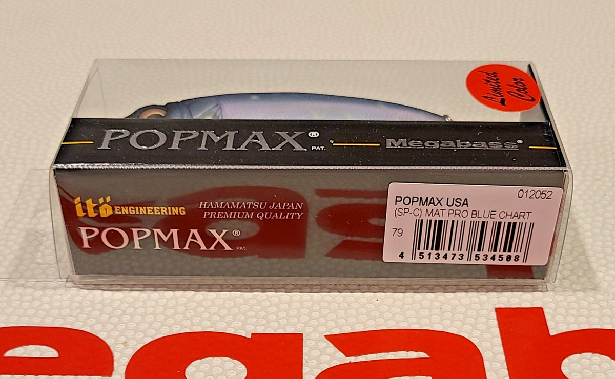 Megabass POP MAX Mat Pro Blue Chart 海外 WOW Megabass POPMAX USA 