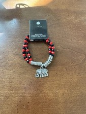New Elephant, Charm Beaded Bracelet