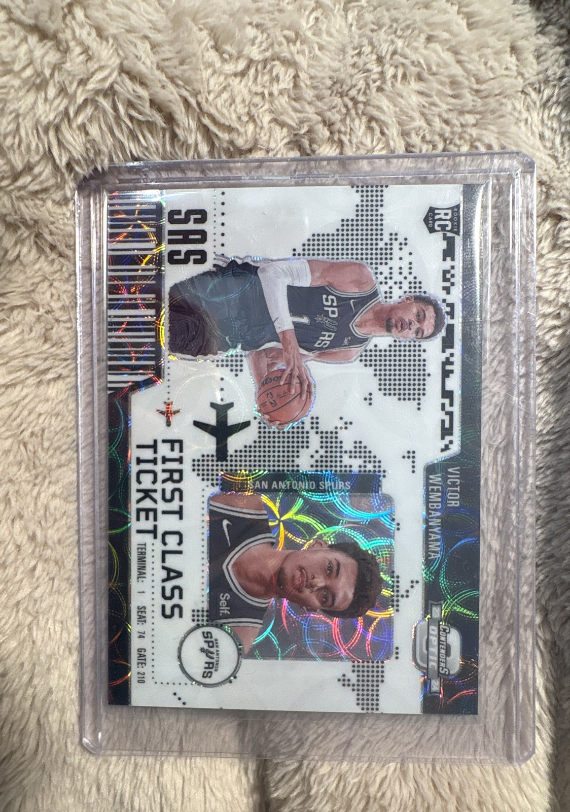 2023-24 Panini Contenders Optic - First Class Ticket Victor Wembanyama #2 Int...