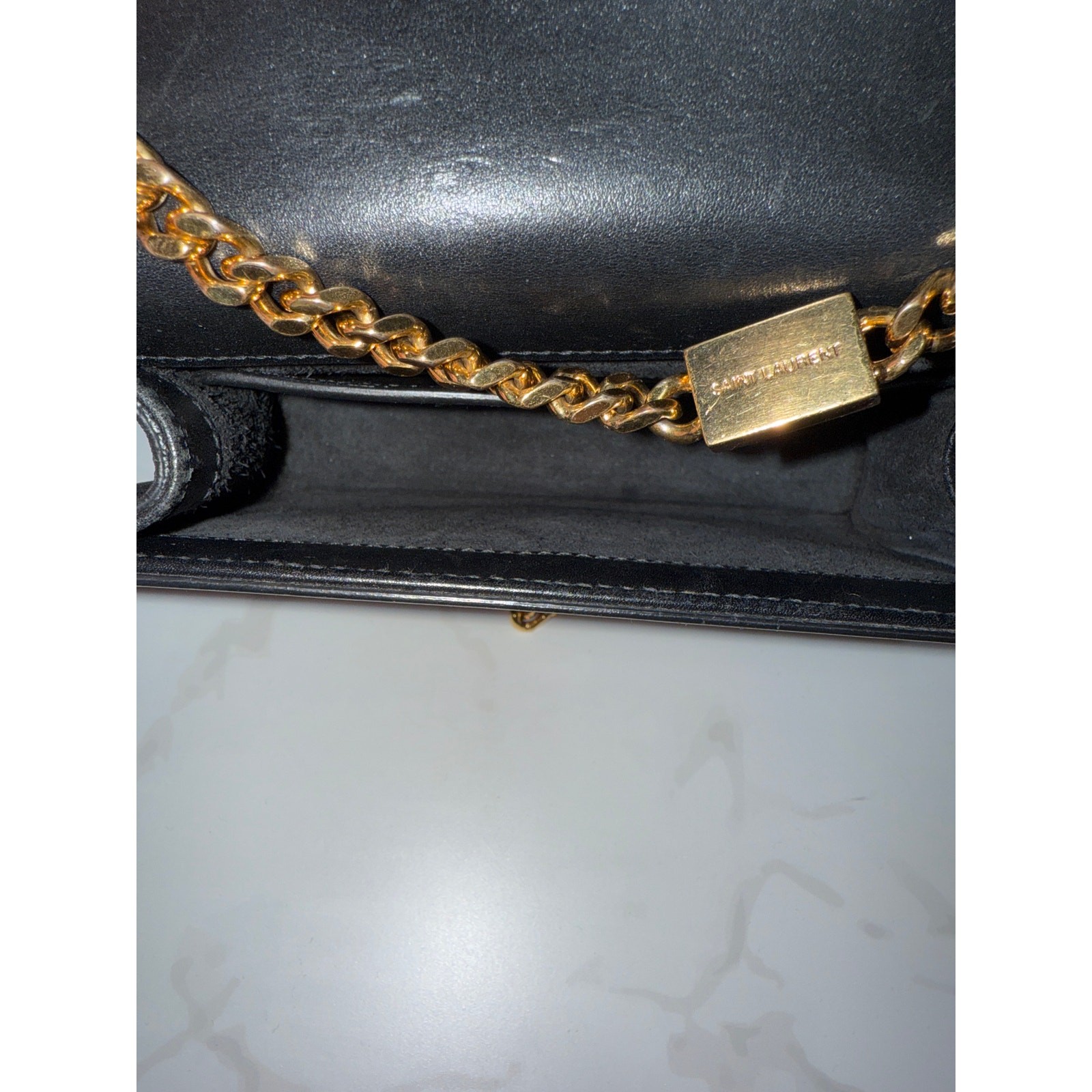 Borsa a tracolla Saint Laurent YSL in nappa