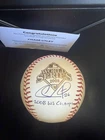 Chase Utley Phillies Signed World Series Baseball with WS Champs Insc Fanatics