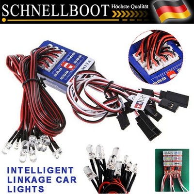 12 LED Beleuchtungssystem Set Bremssimulation Blinklichter Für 1:10 RC Car