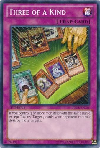 Three of a Kind - SDCR-EN031 - Common - 1st Edition - Lightly Played