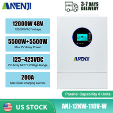 12KW 48V Solar Hybrid Inverter Off Grid 120V 240V Split Phase Dual MPPT Parallel