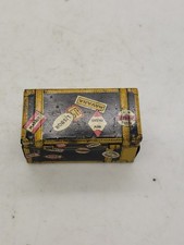Marx Vintage Tin Litho Travel Steamer Trunk Luggage With Decals