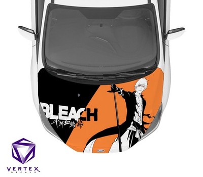Bleach Anime Hood Wrap Weatherproof Vinyl Decal 50''X60''
