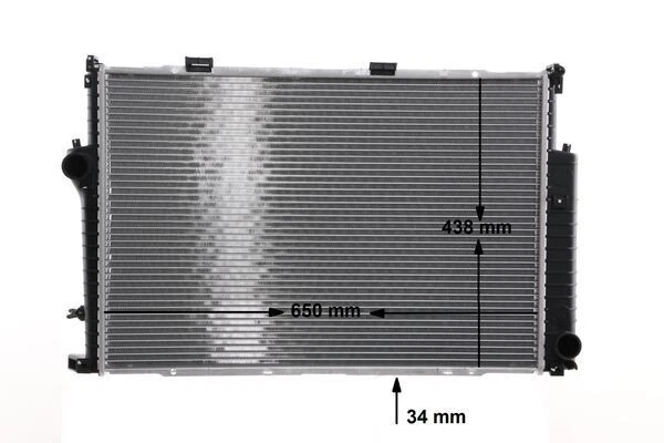 RADIATOR ENGINE COOLING CR 287 000S FOR BMW M60B30 3.0L M60B40 4.0L M62B44 4.4L - Image 3 of 4