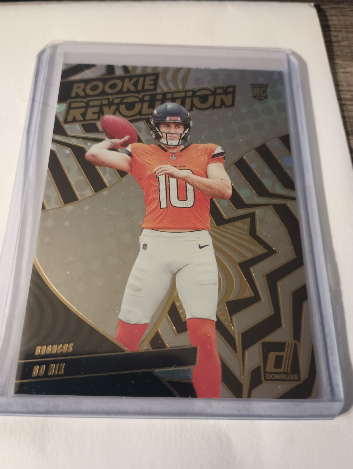 2024 Panini Donruss Bo Nix Rookie Revolution Rookie Card #12