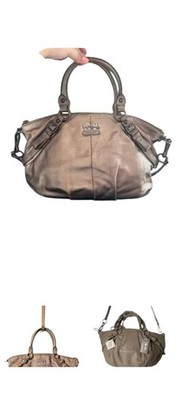 COACH 15960 *Madison Sophia* Bronze Leather Satchel Shoulder Purse