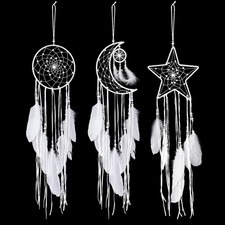 Jetec 3 Pcs Dream Catcher Moon Sun Star Design Handmade Traditional Craft Orn...
