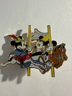 DLR Mickey Minnie Carousel Horses Medieval Magic Disney Pin C2