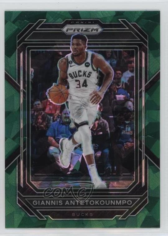 2022-23 Panini Prizm Green Ice Prizm Giannis Antetokounmpo #96