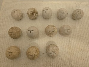 Lot Of 12 Vintage Golf Balls Various Brands
