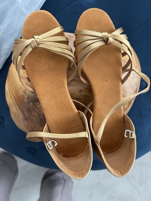 Latin Dance Shoes Open Toe, Salsa Bachata Ballroom Dance Shoes US Size 9