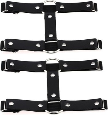 Leather Leg Harness, Adjustable Elastic Thigh Holster Strap  display picture 1