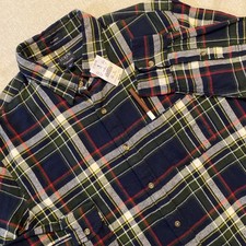 J.Crew NWT Men's Sz L Classic Fit Plaid Flannel Shirt Blue Green Red Pocket