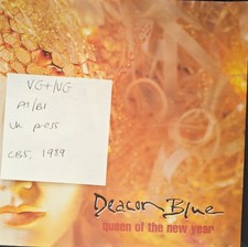 Deacon Blue Queen of The New Year / My America Vinyl Record 7" VG+/VG DEAC11