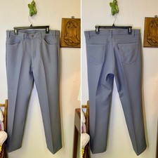 Vintage Levi's Pants 38x34 Dacron Polyester 70s 80s Saddleman Western Trouser