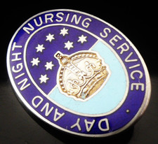 Sterling Silver Nursing Badge, Marie Curie Memorial Foundation. Birmingham 1962