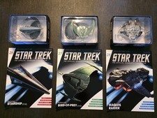 Eaglemoss Star Trek Magazine wydania 26, 27 i 28 modeli Tholian Romulan Marquis