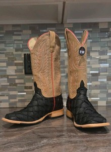 Black Pirarucu Boots | eBay display picture 3