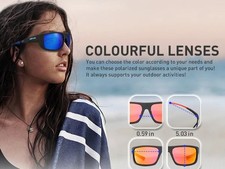 KAPVOE Men's Polarized UV400 Sunglasses Retro Driving Fishing Hiking Camping Gla