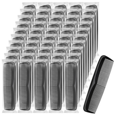 Pocket Combs Bulk for Men 50 Pack, Disposable Wide Fine Tooth Travel Mini Set